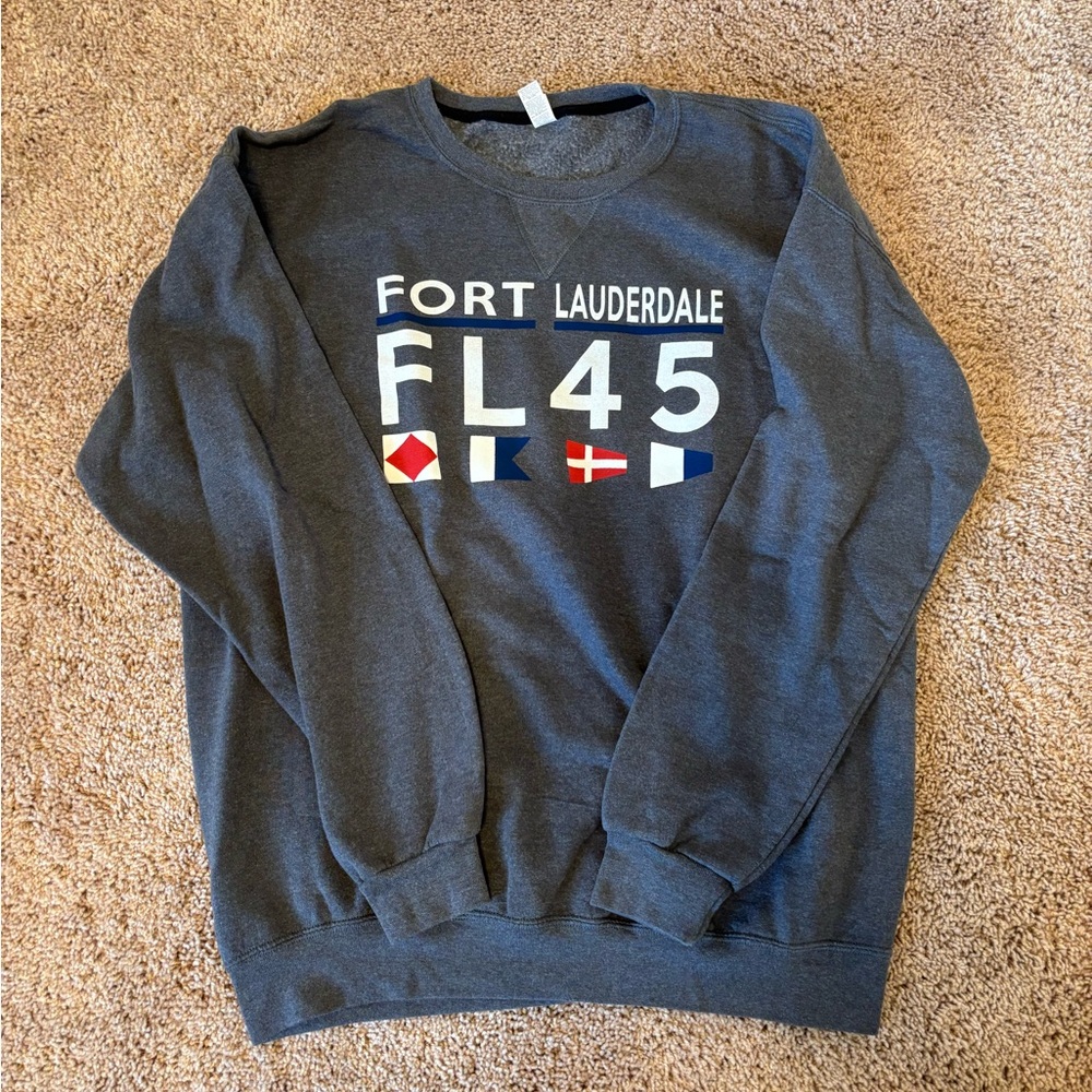 Ft. Lauderdale Gray Crewneck Sweater